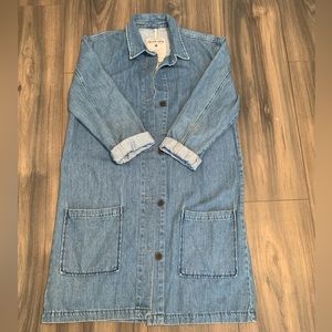 ZARA Long Denim Over Coat